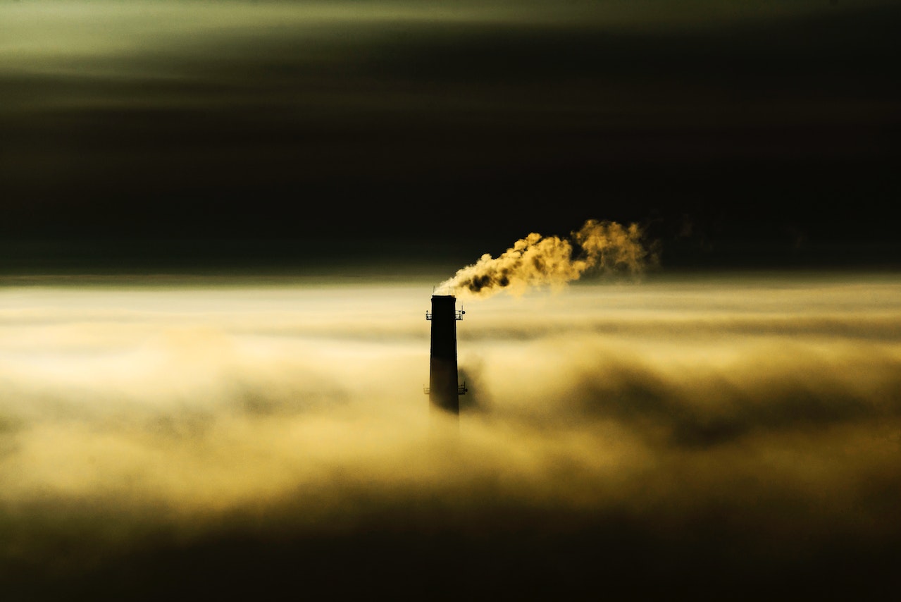 smoke out of chimney