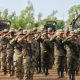 soldiers saluting