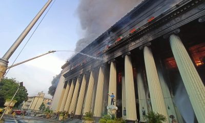 Manila Post Office on fire