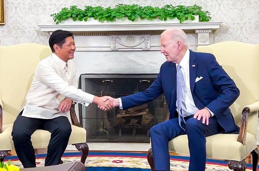 PBBM, Biden shaking hands