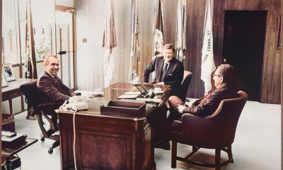 Wayne with Pres. Richard Nixon and Henry Kissinger