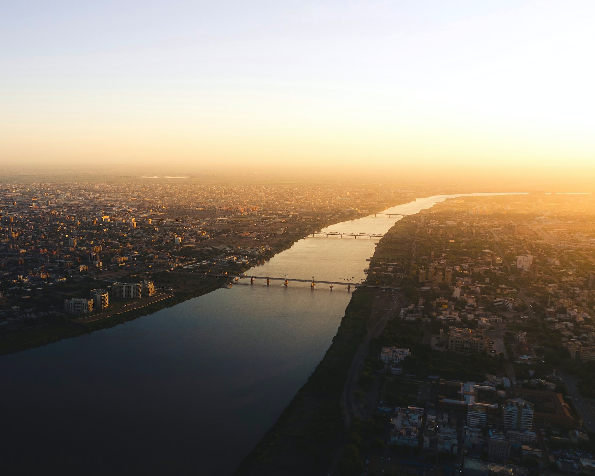 aerial view of Sudan