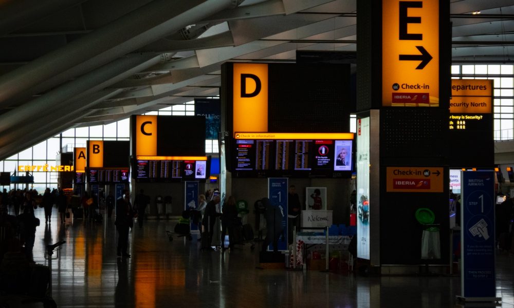 Inside UK airport
