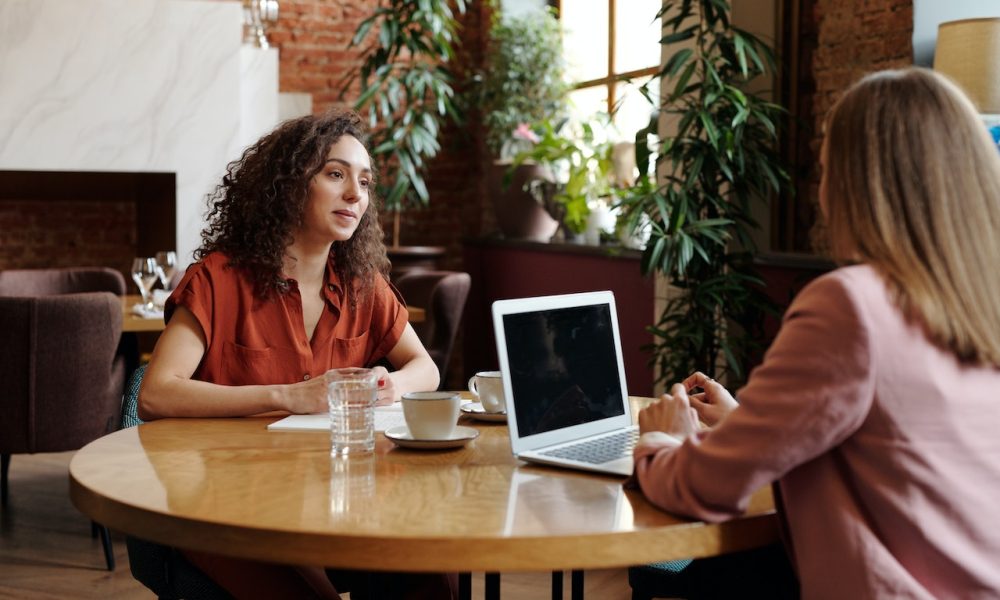 women talking