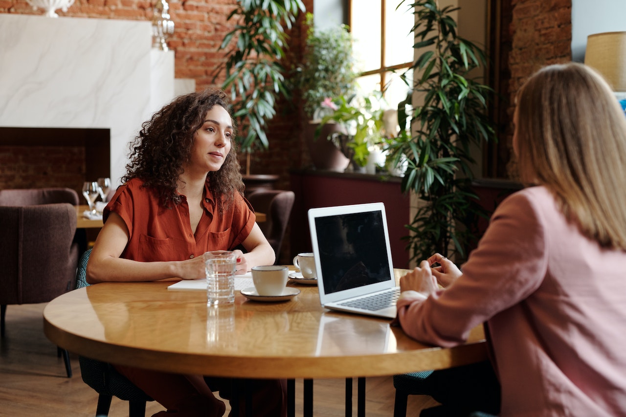 women talking