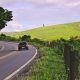 moving car on road