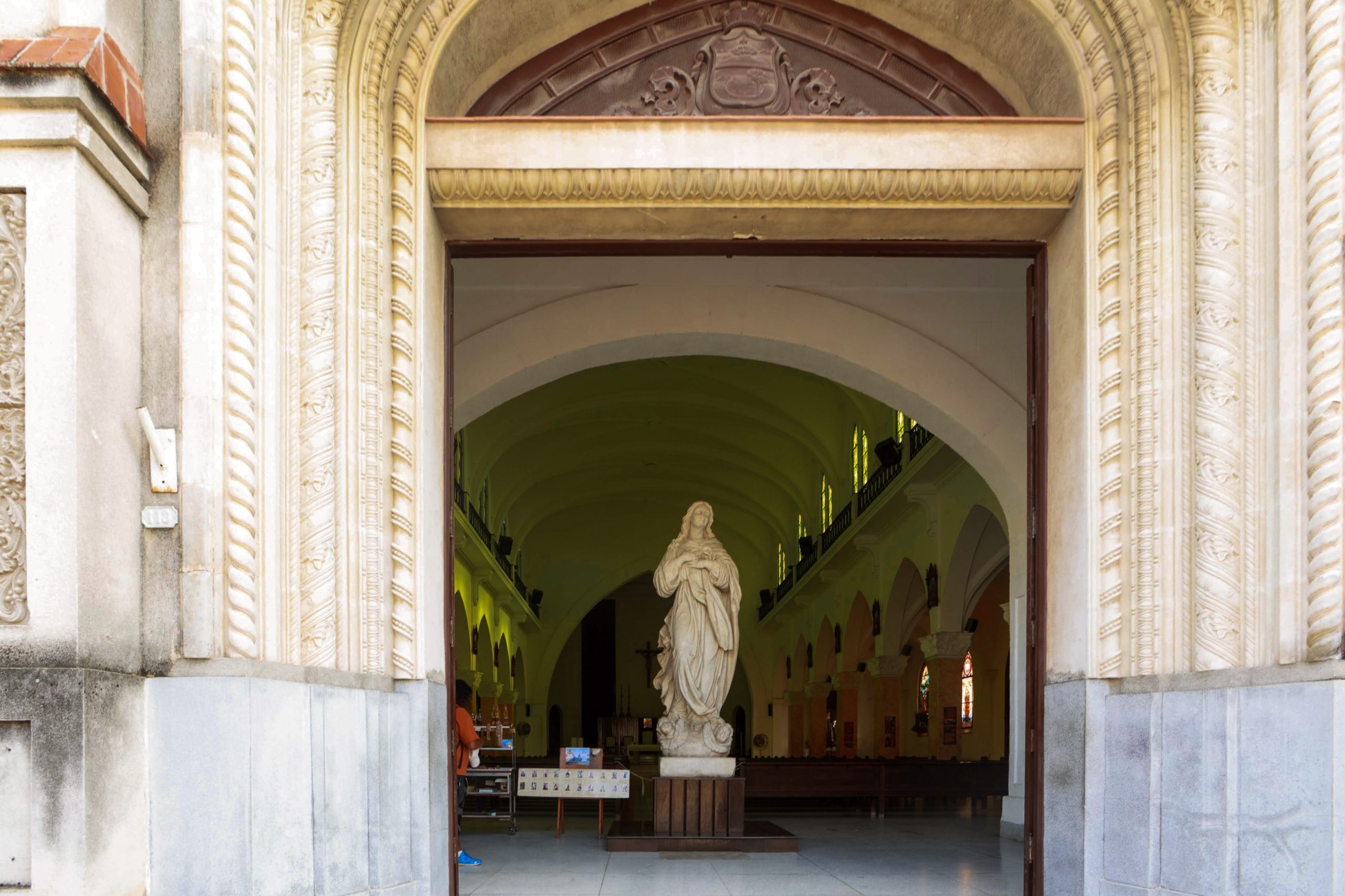 Photo of Mother Mary's Statue in a Church