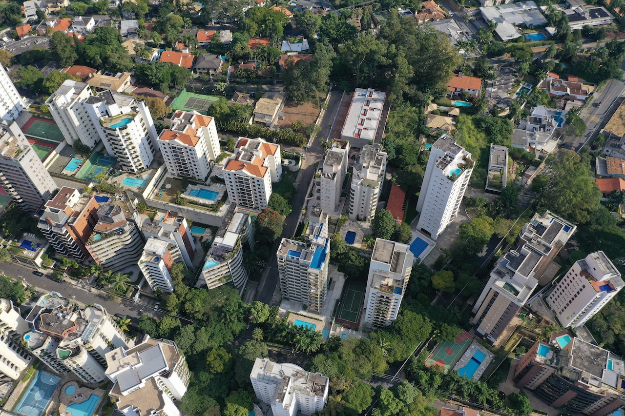 aerial view of cityscape