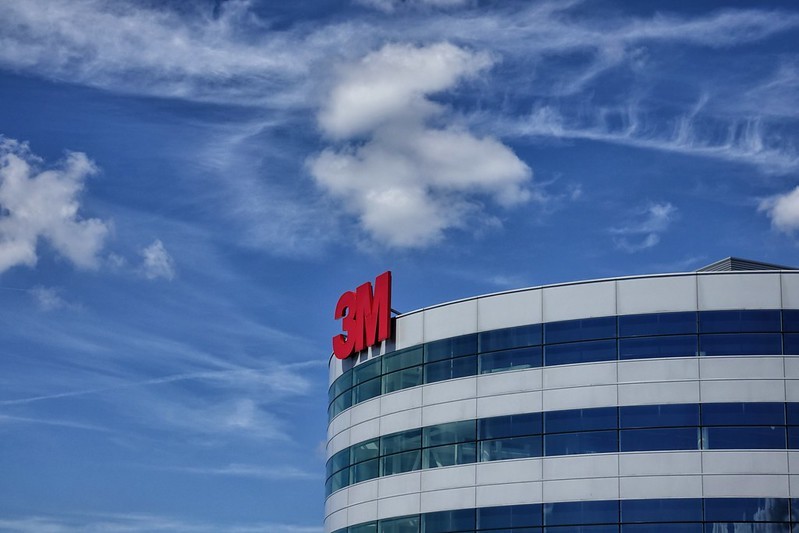 3M logo on a building