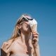 woman eating ice cream