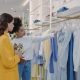 women looking at clothes at store