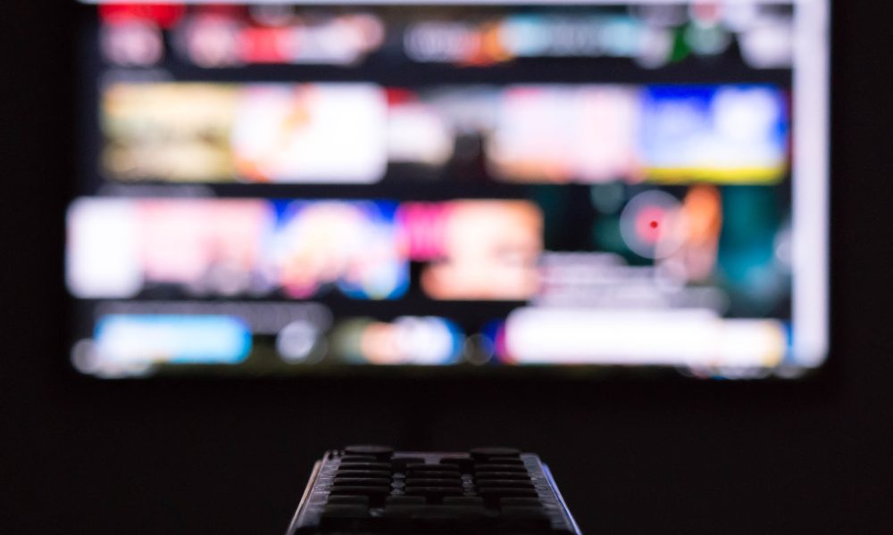 remote control pointing on a TV