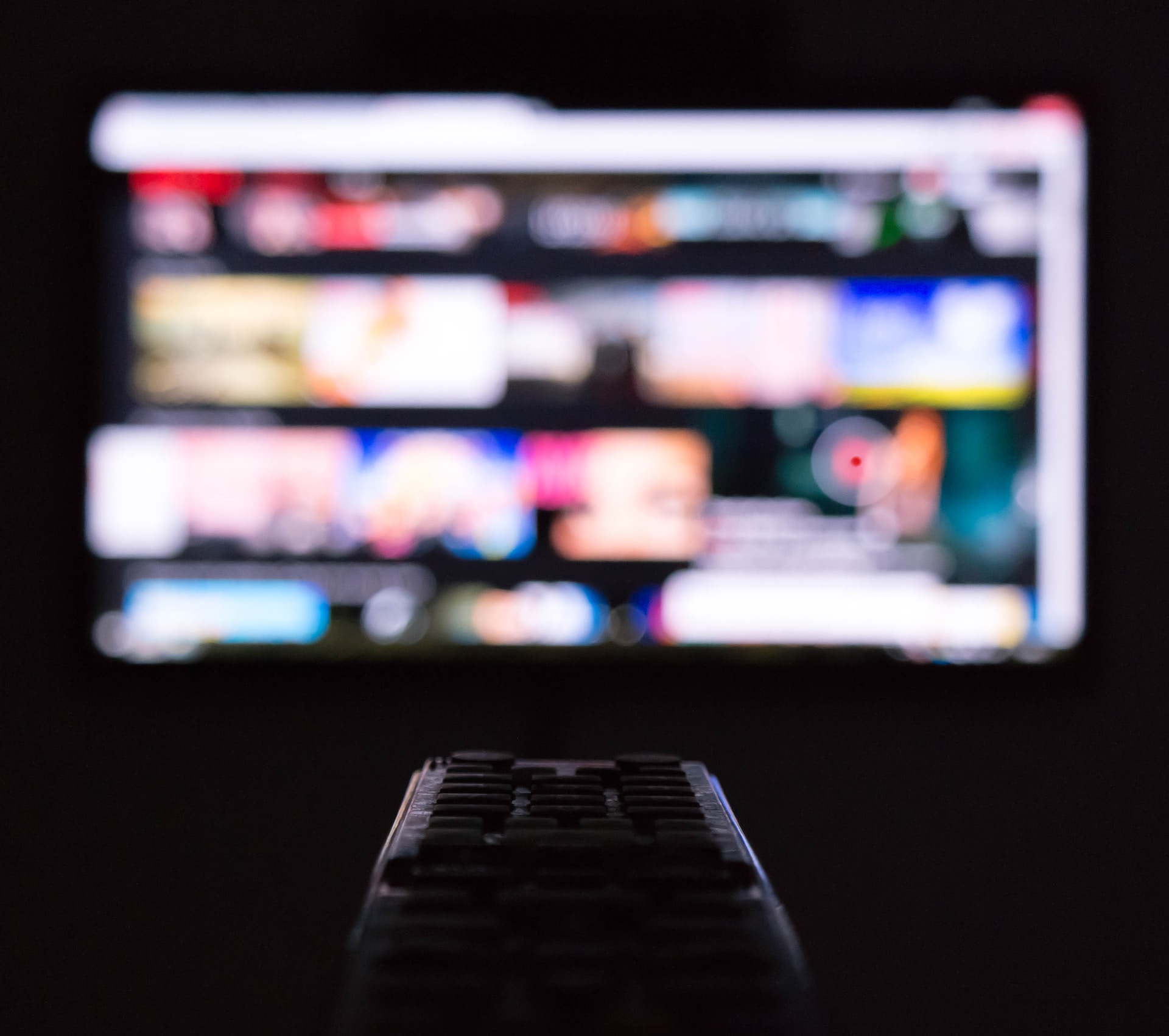 remote control pointing on a TV