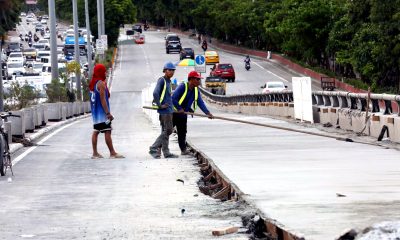 workers on the road