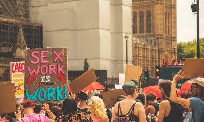 SEX WORK IS WORK placard