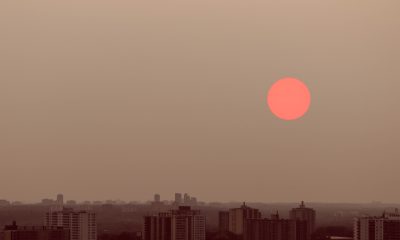 hazy skies in Toronto