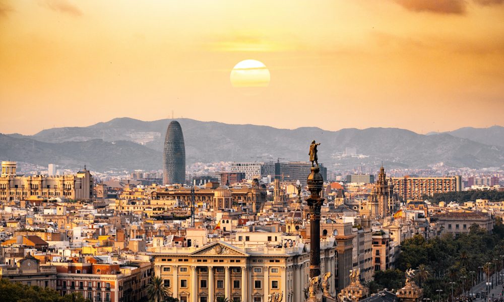 Aerial Photography Of City, Barcelona, CT, Spain
