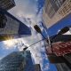 worm's eyeview of buildings