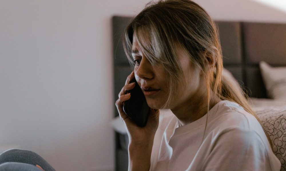 woman on the phone