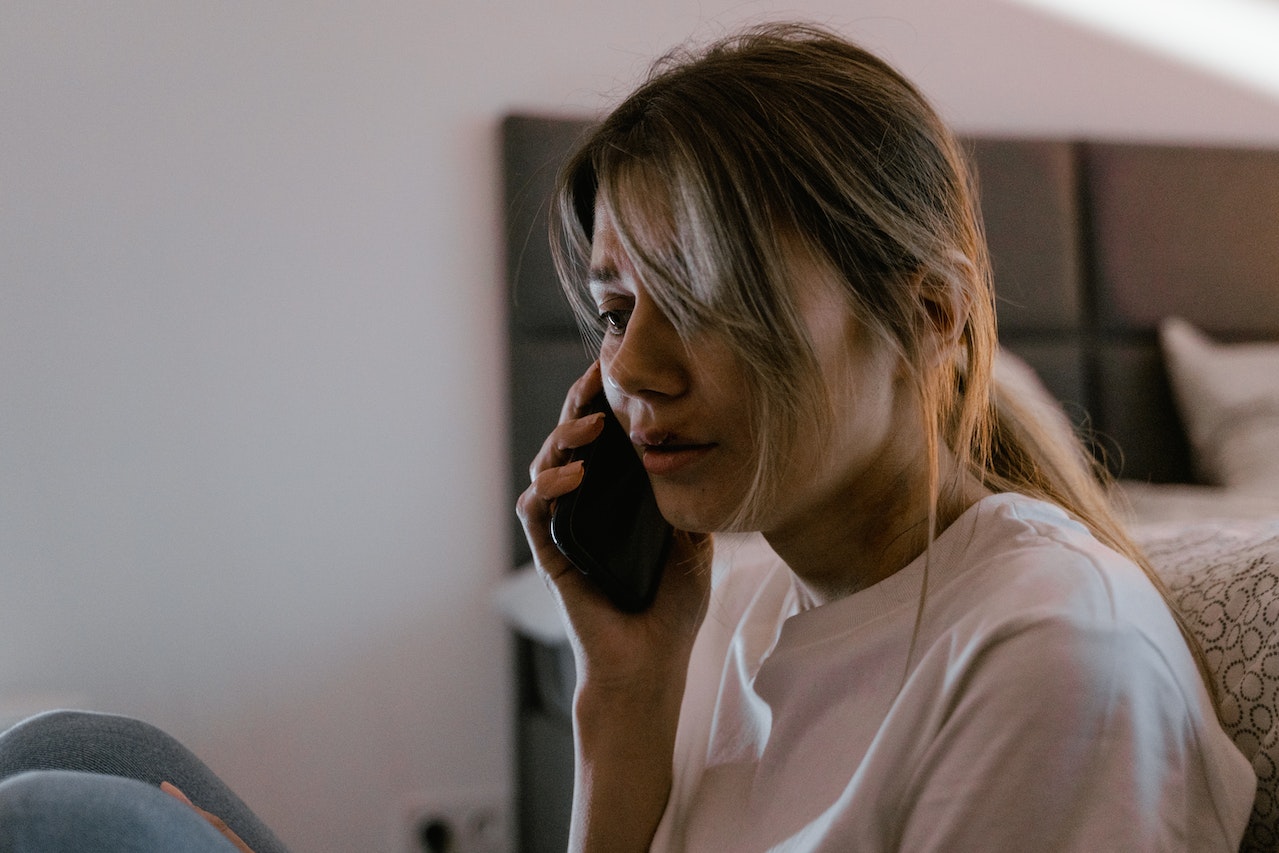 woman on the phone