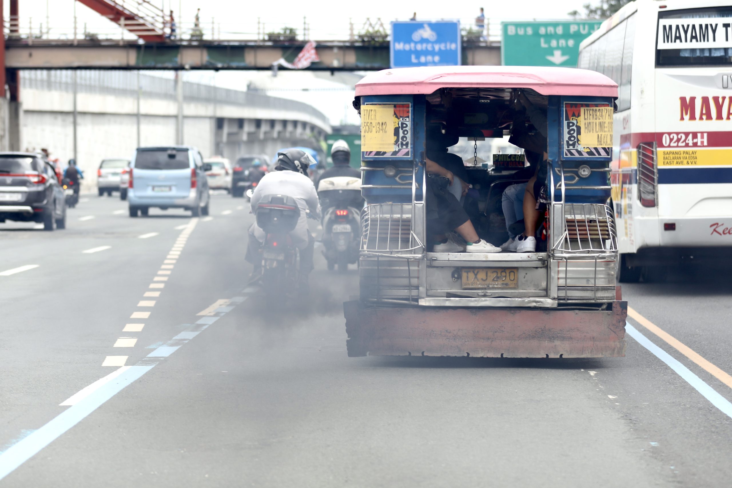 jeep on the road