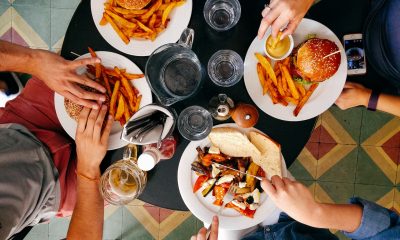 table with foods