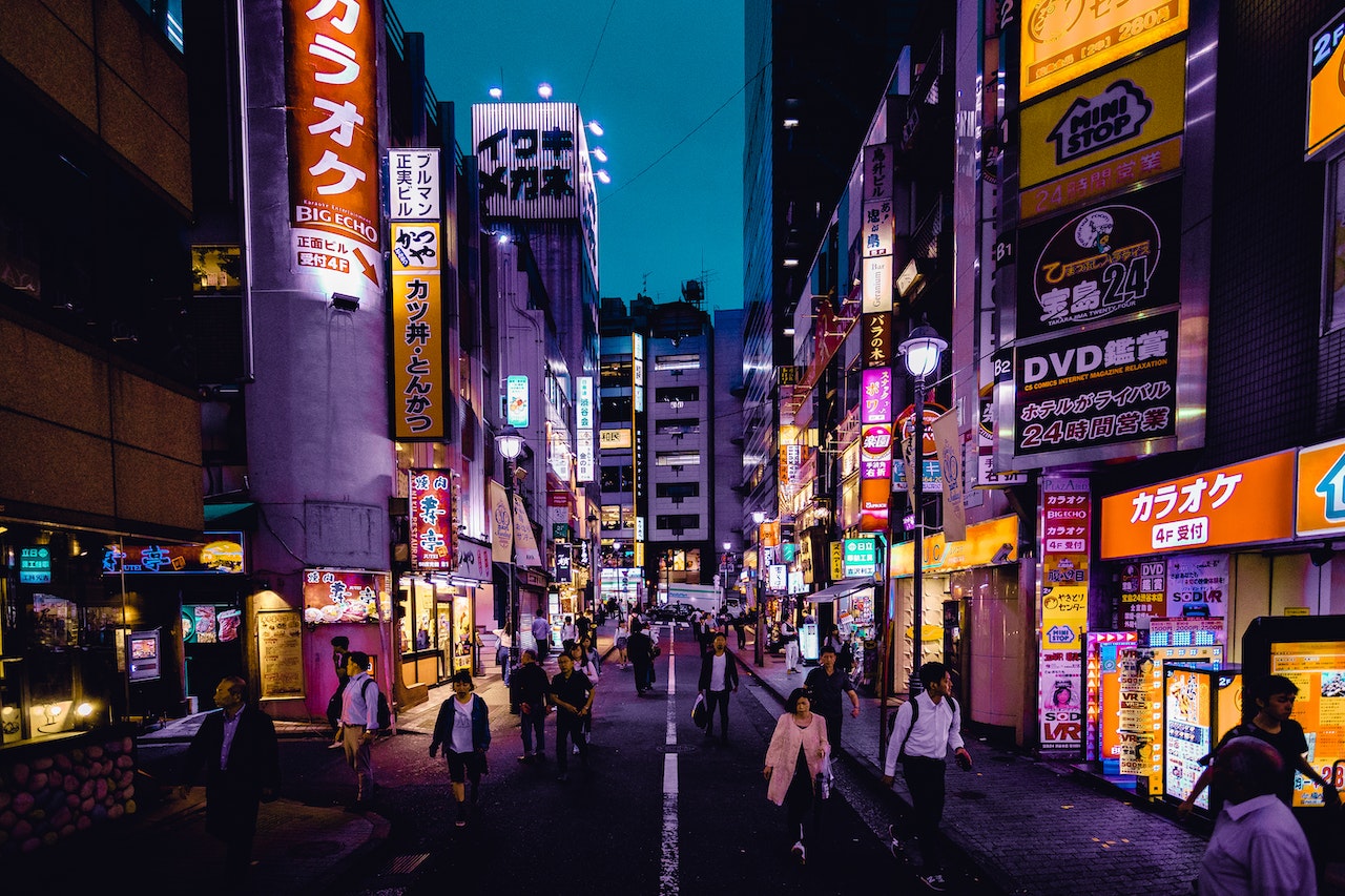 people walking on streets