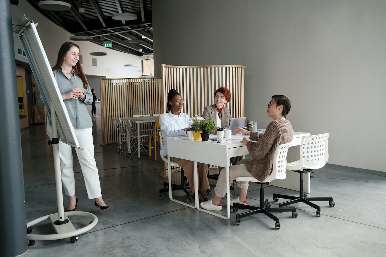 meeting in office