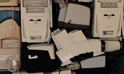 Junk Old Computers in Stacks