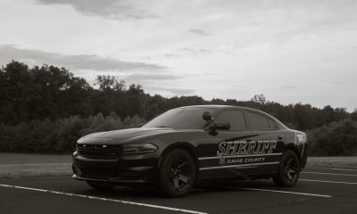 Police Patrol Car in a Parking Lot