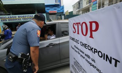 car stopped by police on checkpoint