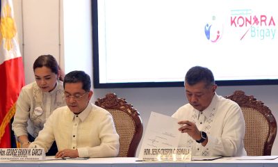 Comelec Chairperson George Erwin Garcia, DOJ Secretary Jesus Crispin Remulla