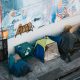 tent on street sidewalks