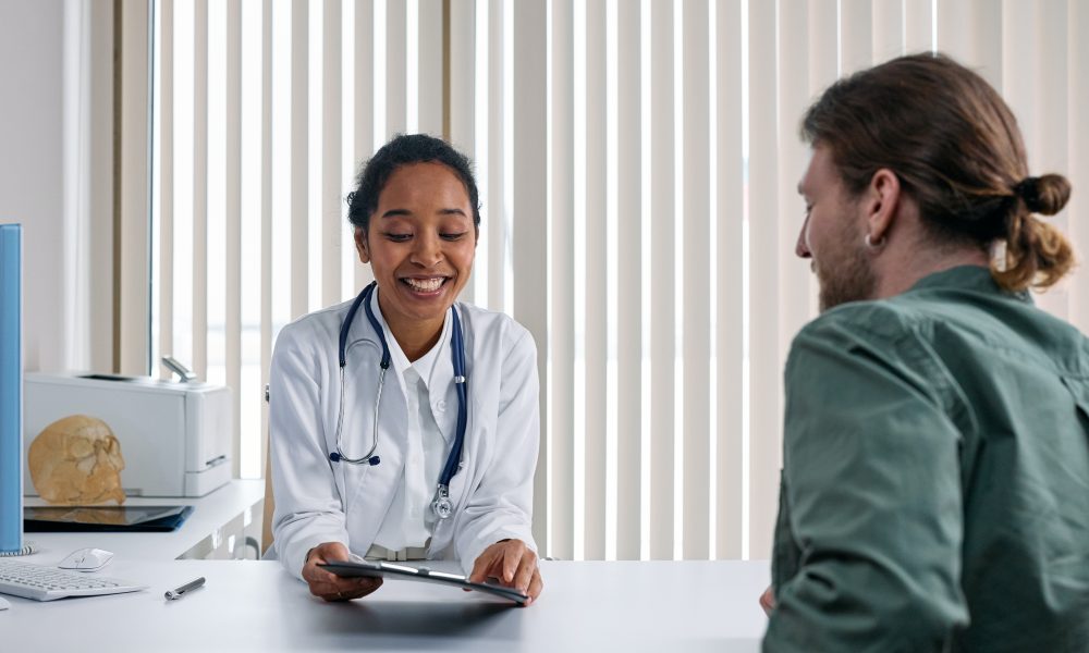 A Doctor Talking the Patient