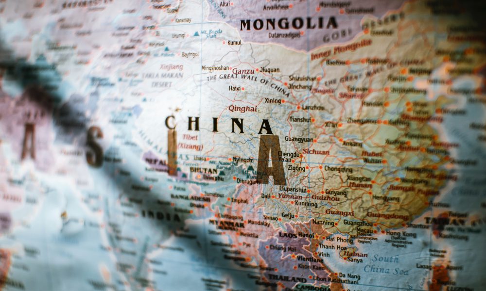 Map of Asia with countries and borders
