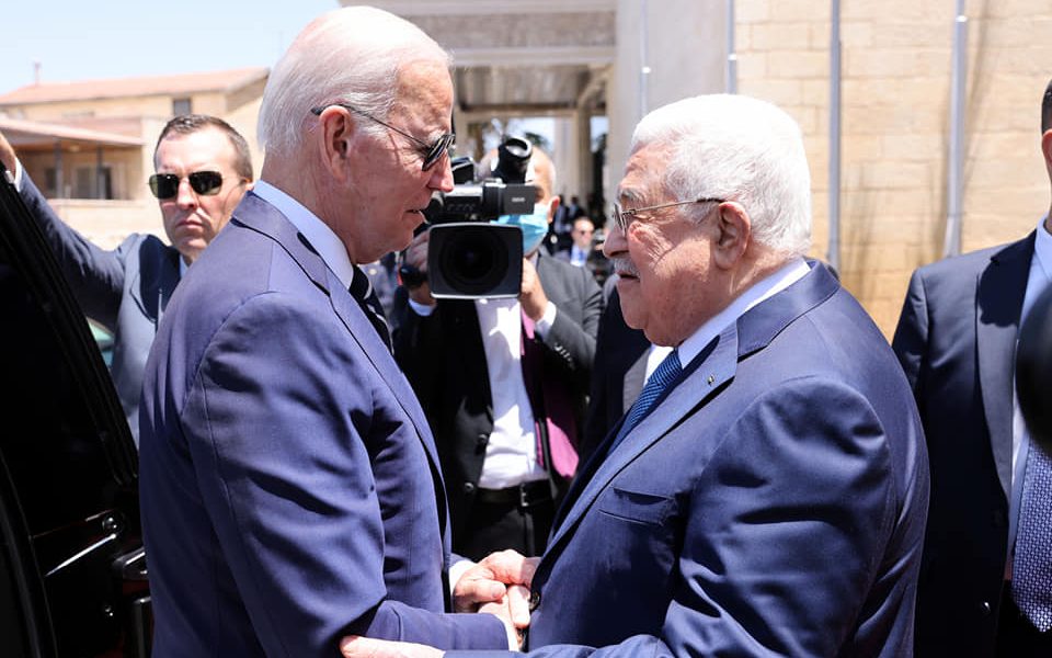 Mahmoud Abbas, Joe Biden