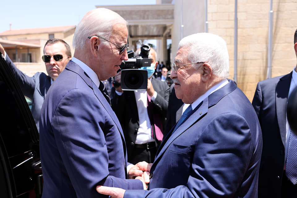 Mahmoud Abbas, Joe Biden
