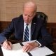 Joe Biden signs
