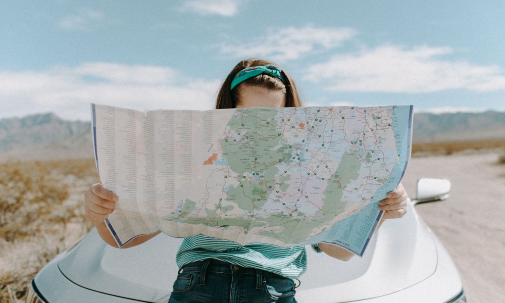 Woman Looking At The Map