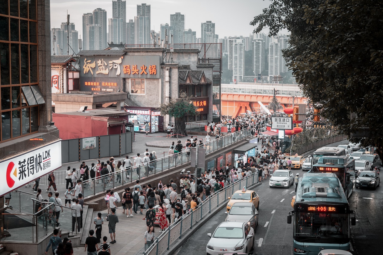 people walking on street