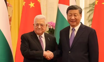 China’s President Xi Jinping meets Palestinian President Mahmud Abbas