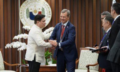 Senate President Juan Miguel Zubiri and Andrey Yatskin