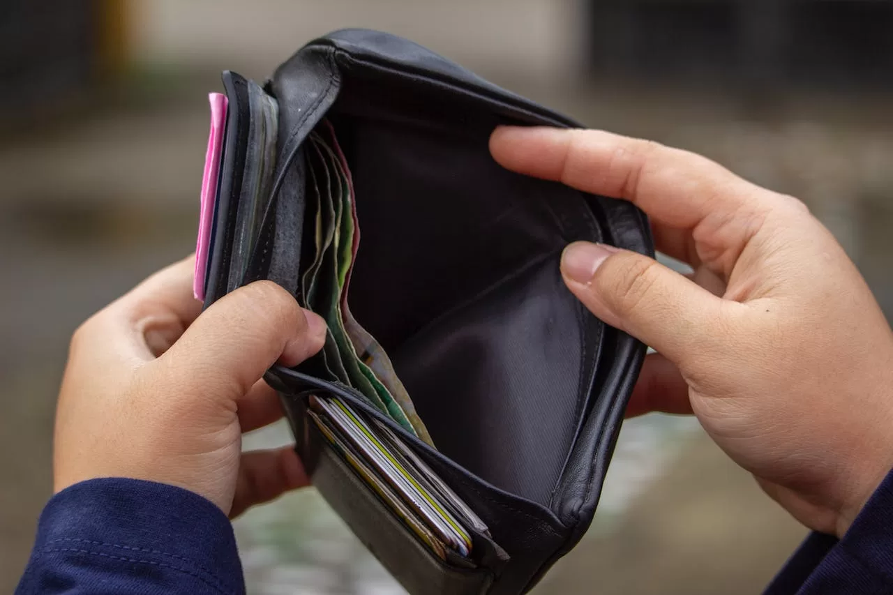 opened wallet