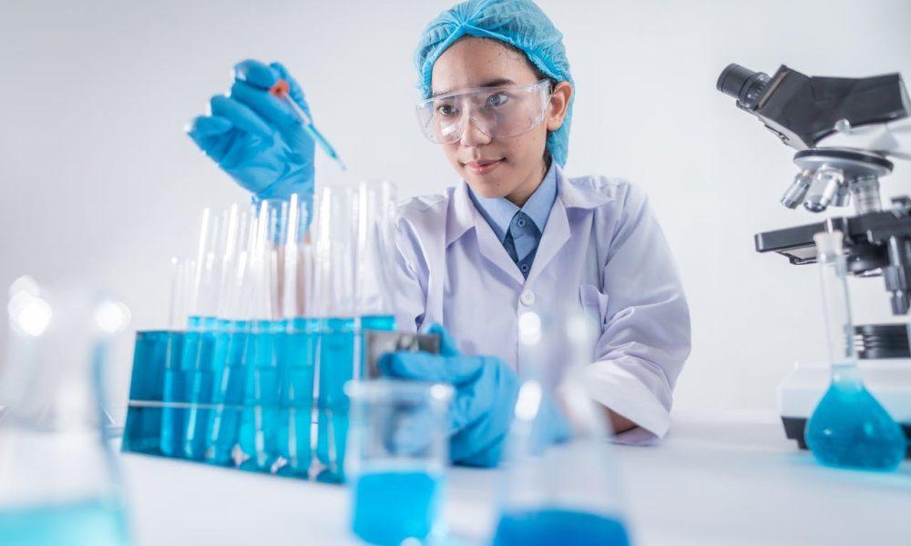 Photo Of Female Scientist Working On Laboratory