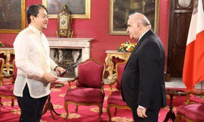 Ambassador Neal Imperial, President George Vella