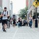 people walking in toronto