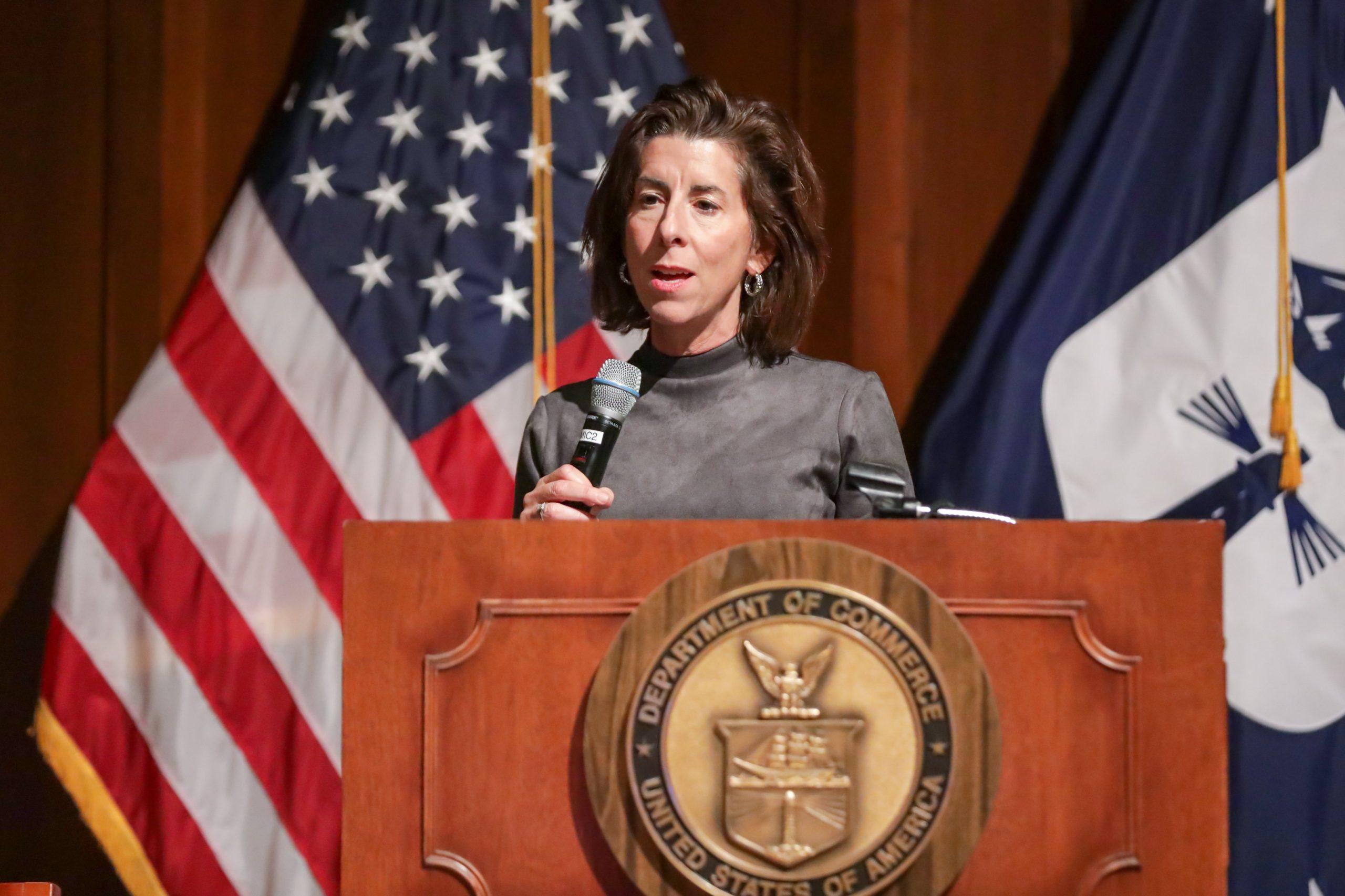 US Secretary of Commerce Gina Raimondo