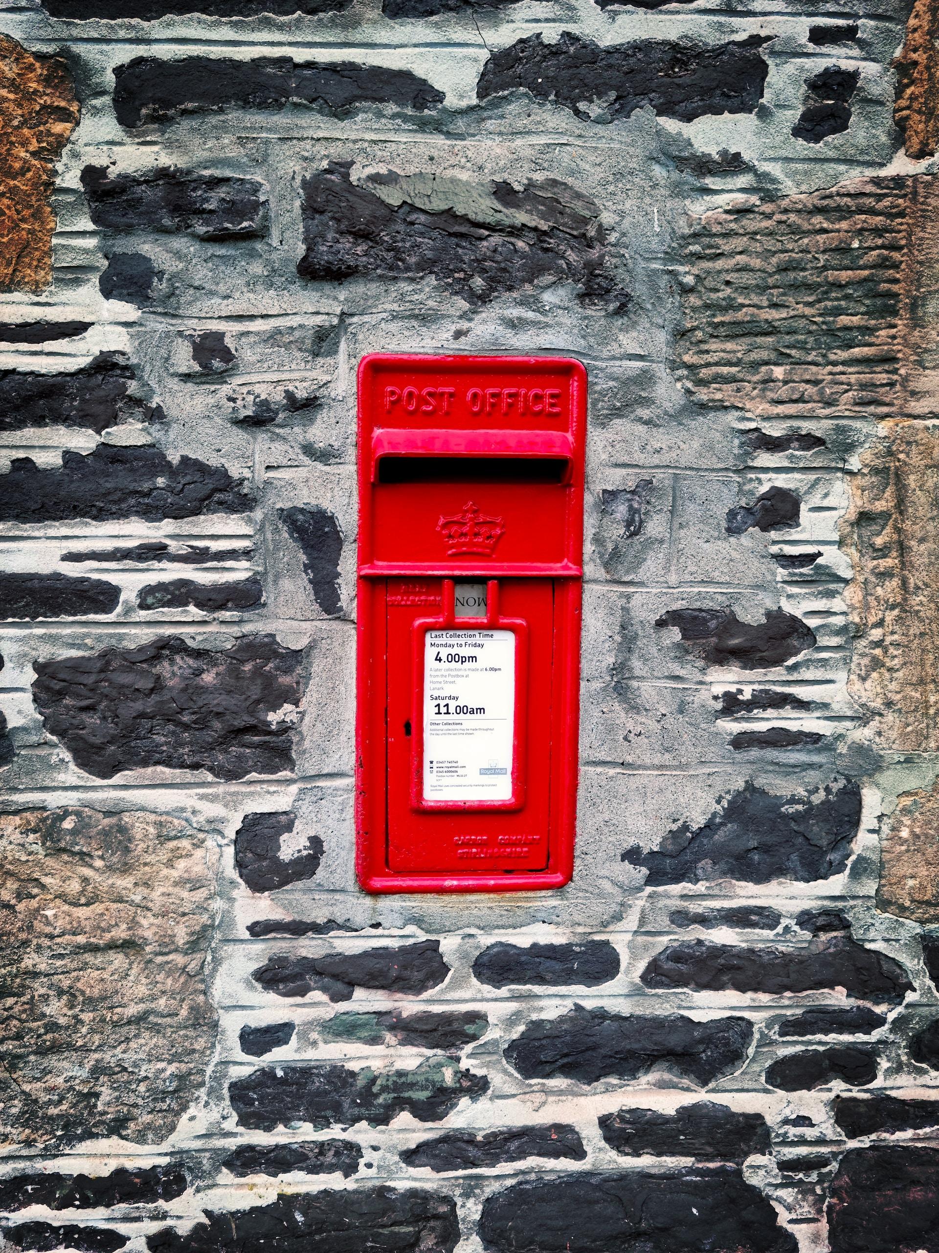 old red post box