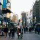 people walking in seoul