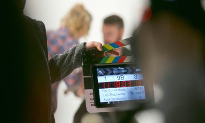 person holding clapper